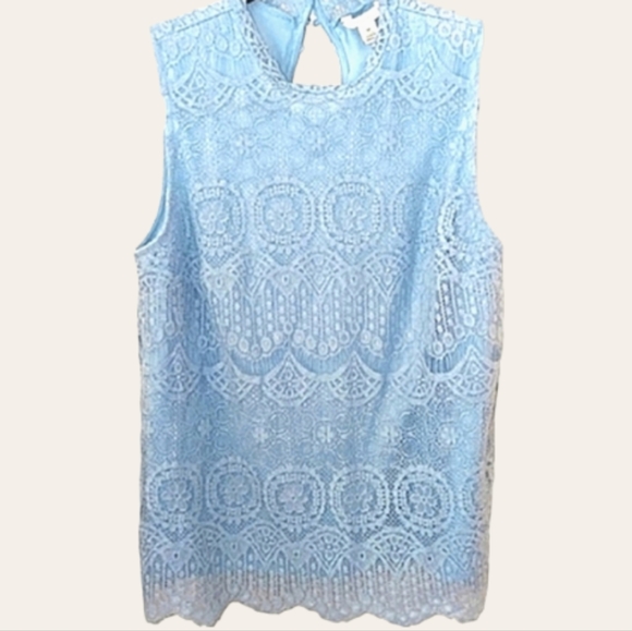🪻Est 1946 Crochet Top Light Blue - Picture 4 of 11